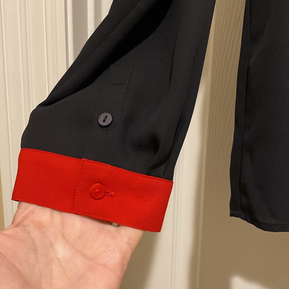 The Limited black and red large women’s blouse - Picture 2 of 5